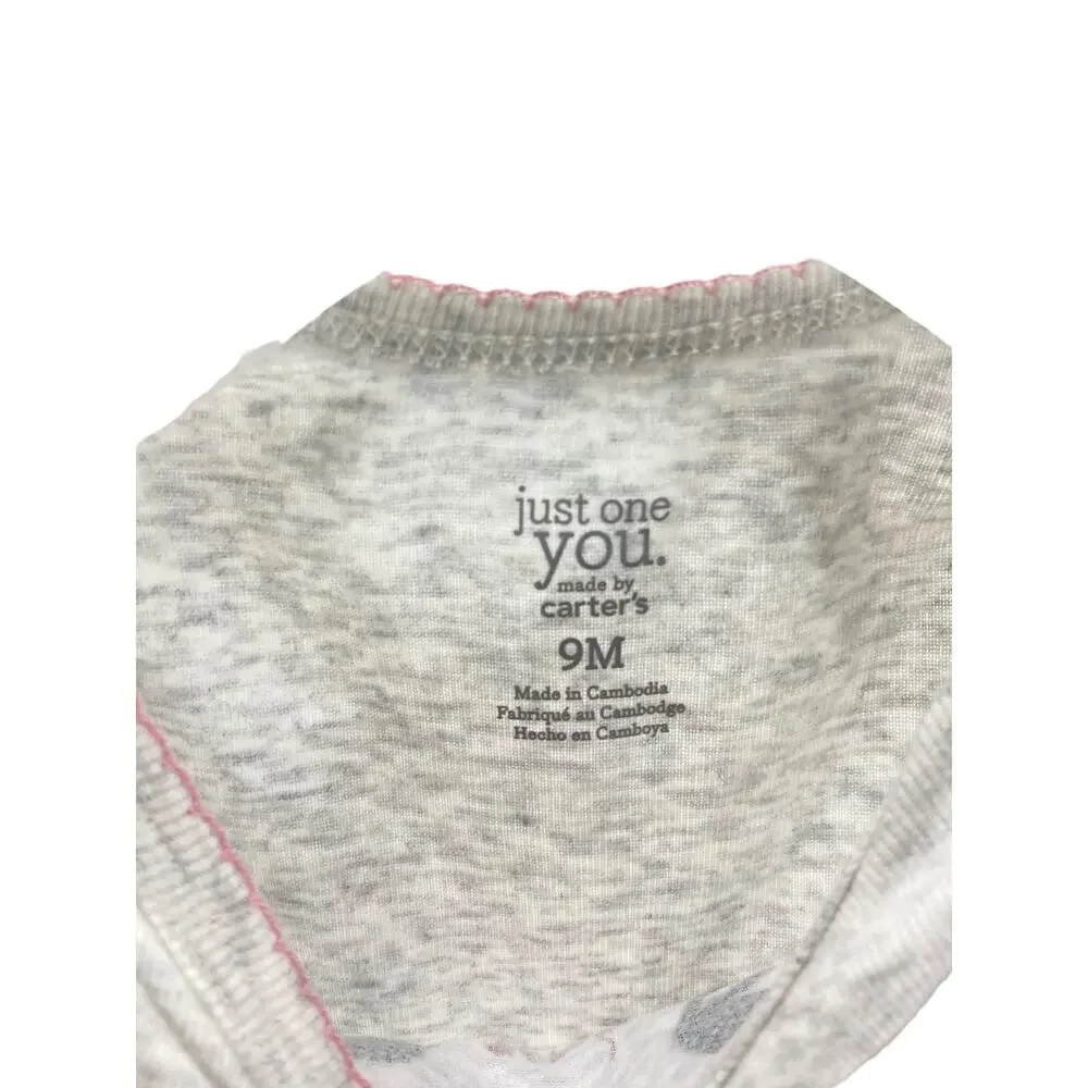Just One You by Carter's Lot of 3 One-Pieces Baby Girl's Size 9 Months